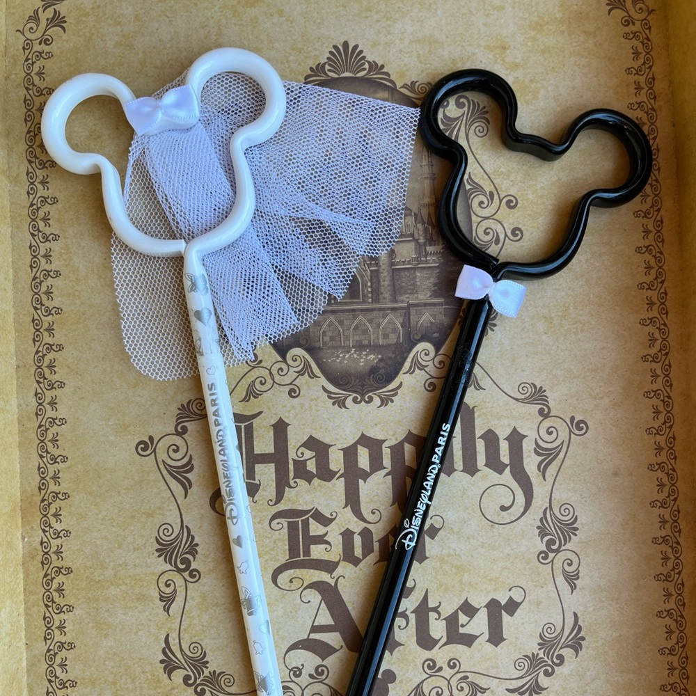 disneyland paris bride and groom pens
